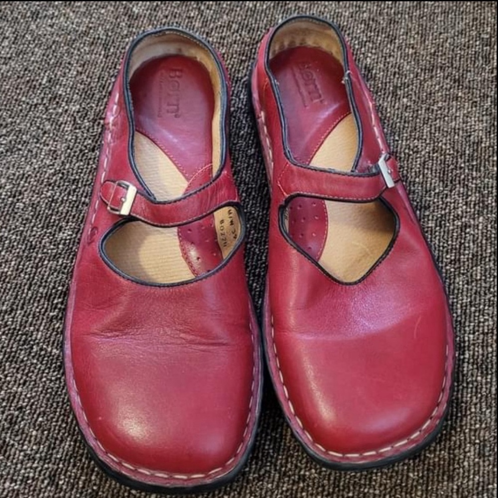 Born Leather Mary Jane Shoes
